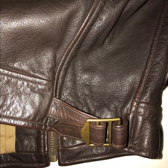 khakis brand brown leather jacket